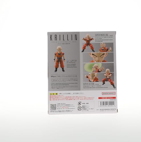 Three optional Krillin heads offering different expressions
