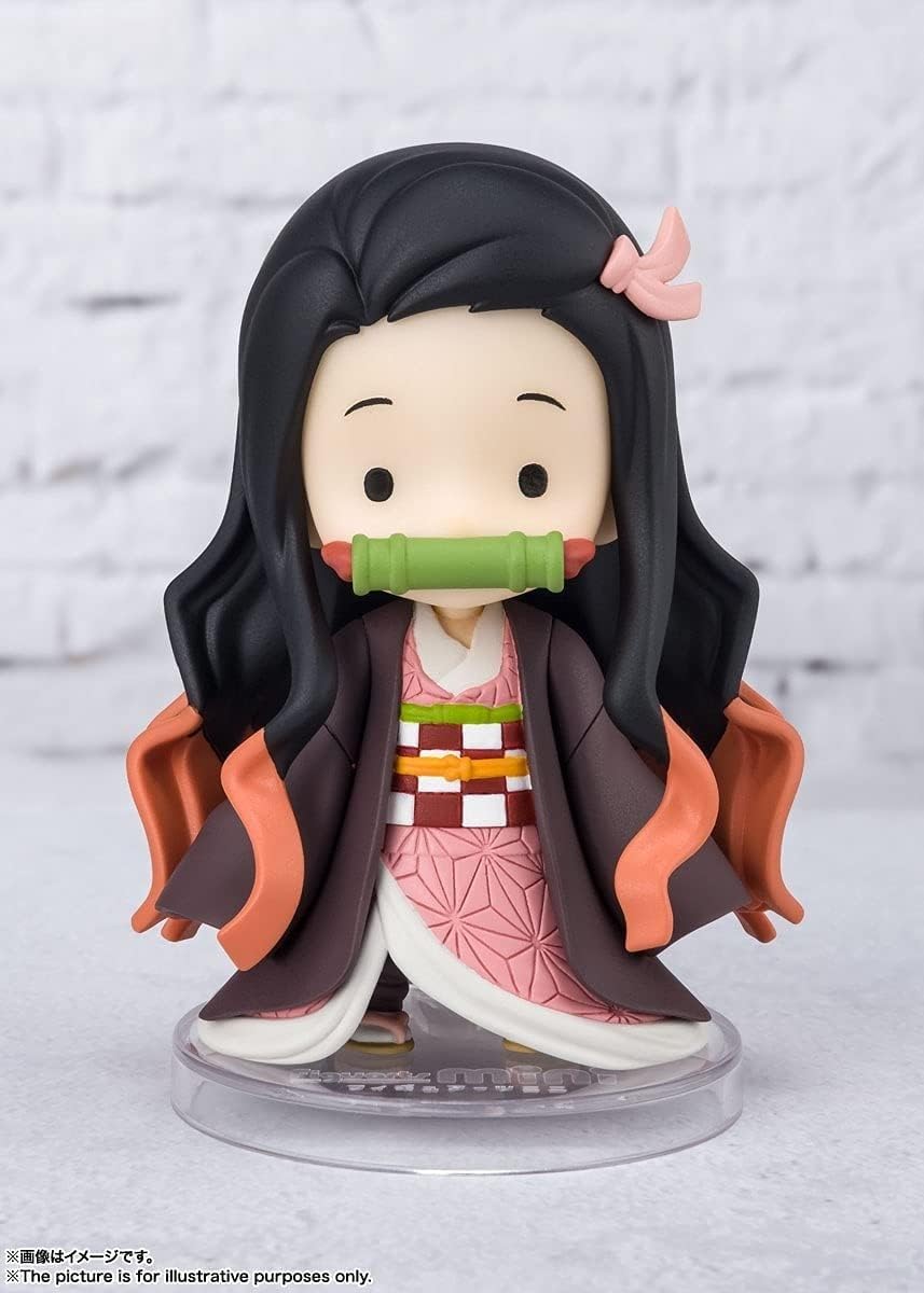 Littl Nezuko poseable figure at 3.75-inch scale for easy stacking on shelves