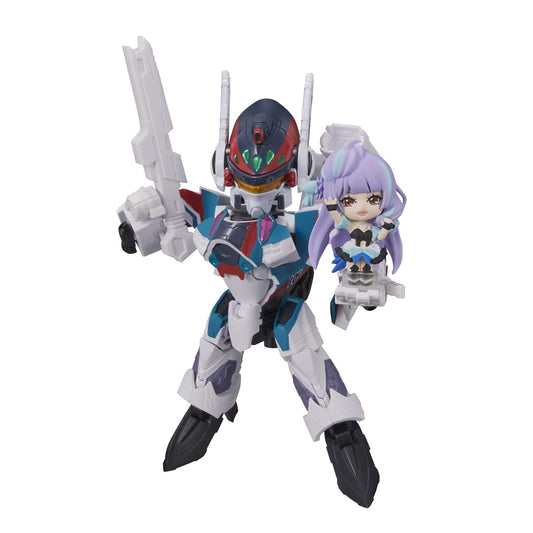 TAMASHII NATIONS Macross Delta VF-31S Siegfried overview for compact shelf display