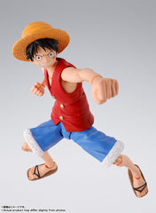 Tamashii Nations Monkey D. Luffy Romance Dawn expressions set conveys intense emotion.