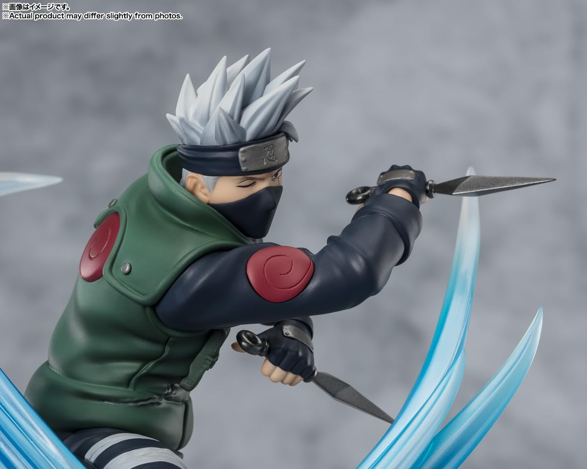 Tamashii Nations Kakashi Hatake packaging confirms licensed Bandai Namco product.