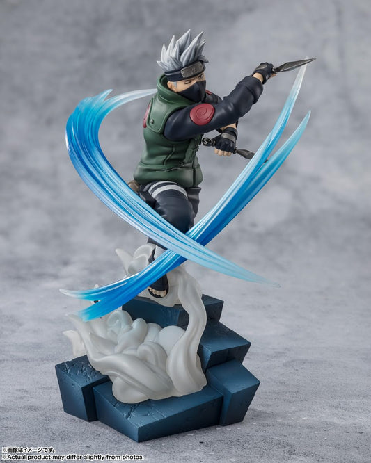 Tamashii Nations Kakashi Hatake pose shot for dynamic display in your collection.