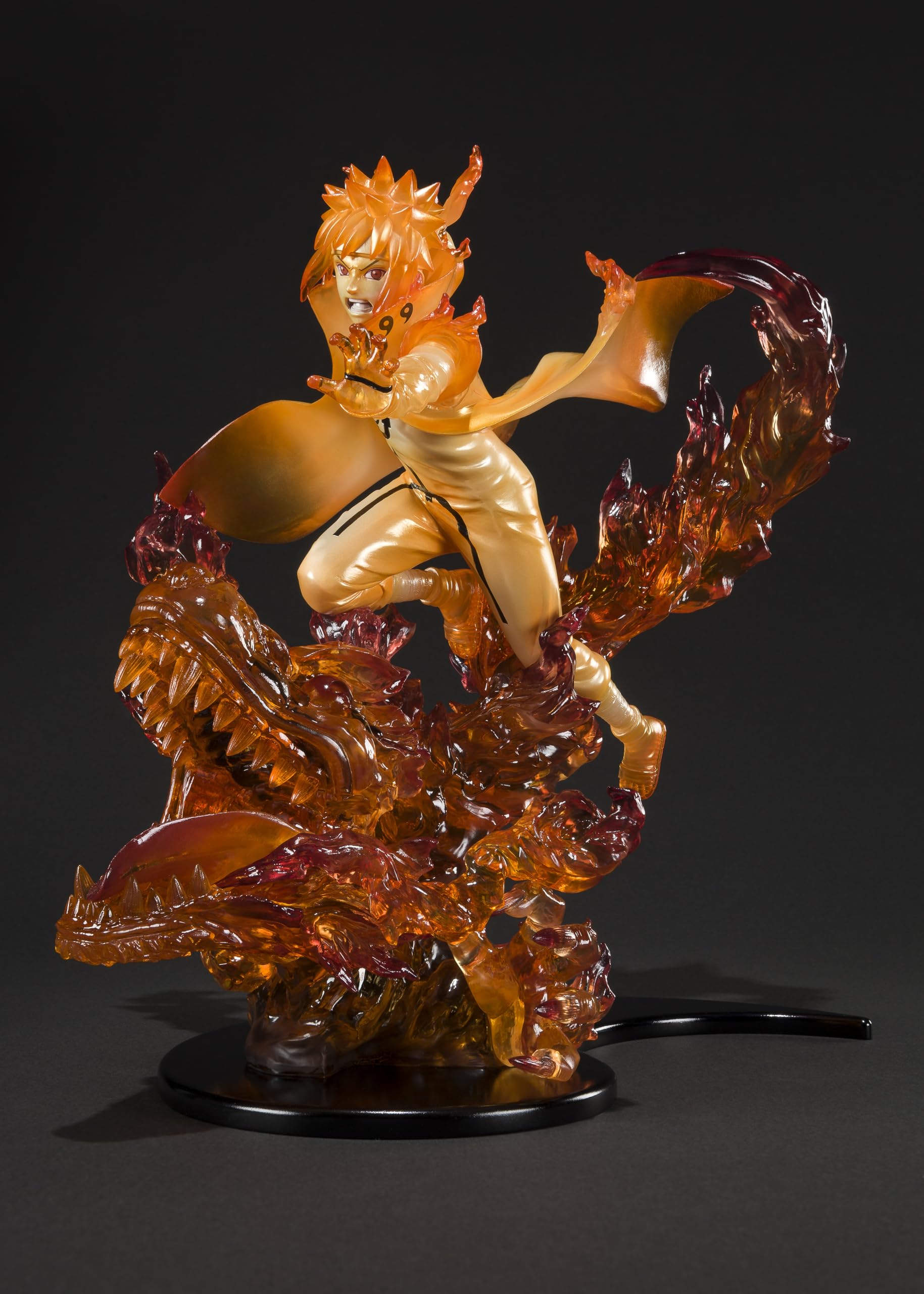 Tamashii Nations Naruto Kizuna relation effect parts emphasize dramatic scene and display versatility.