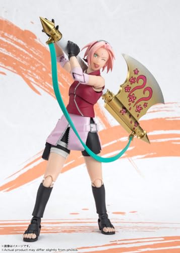 TAMASHII NATIONS Sakura Haruno Narutop99 expression parts enable varied storytelling.