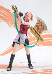 TAMASHII NATIONS Sakura Haruno Narutop99 expression parts enable varied storytelling.