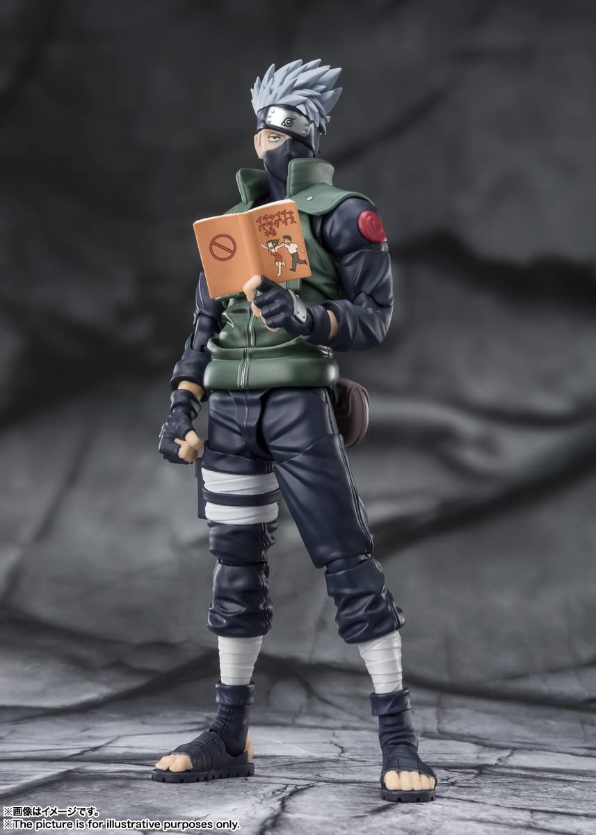 Tamashii Nations Kakashi expression up 1 shows intense gaze