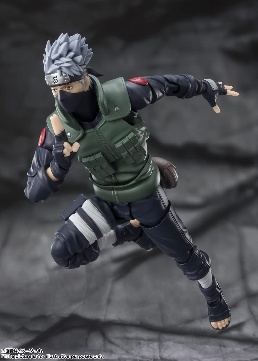 Tamashii Nations Kakashi spell-weaving hand for dynamic scenes