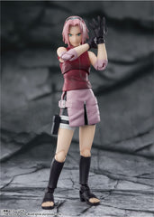 Tamashii Nations Sakura Haruno S.H.Figuarts box with licensing and safety marks.