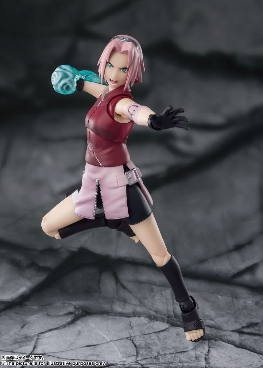 Tamashii Nations Sakura Haruno S.H.Figuarts diorama-ready setup options.