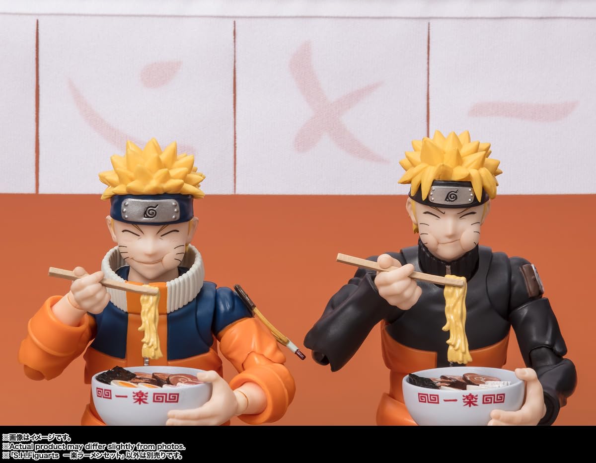 Tamashii Nations tableware parts to complete the ramen scene.