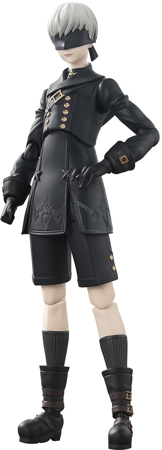 Tamashii Nations NieR Automata Ver1.1a 9S face variation without goggles for varied display options.