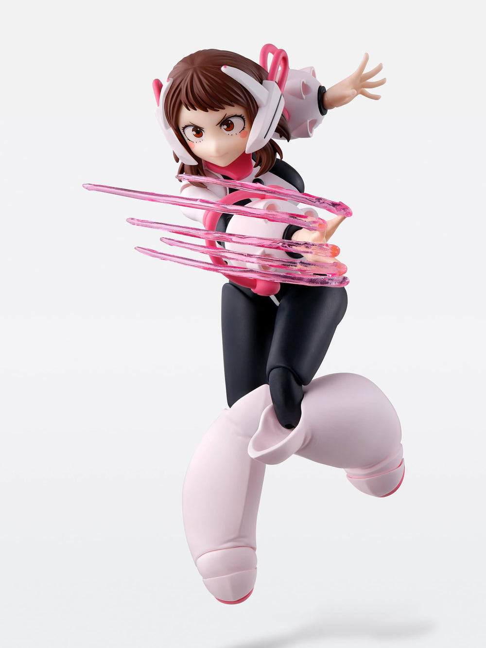 Tamashii Nations Ochako Uraraka interchangeable hair for pose versatility