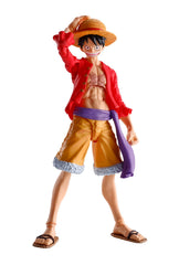 Tamashii Nations One Piece Luffy front view with new sculpt for dynamic display.