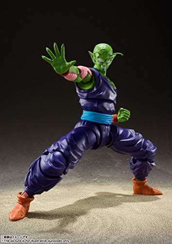 Tamashii Nations Piccolo cape billowing display highlights dramatic action poses.