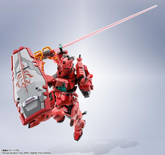 TAMASHII NATIONS Red Gundam shield mount parts for flexible weapon setups.