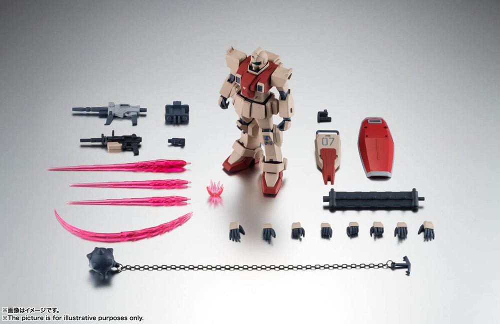 TAMASHII NATIONS Robot Spirits shield grip supports secure weapon handling.