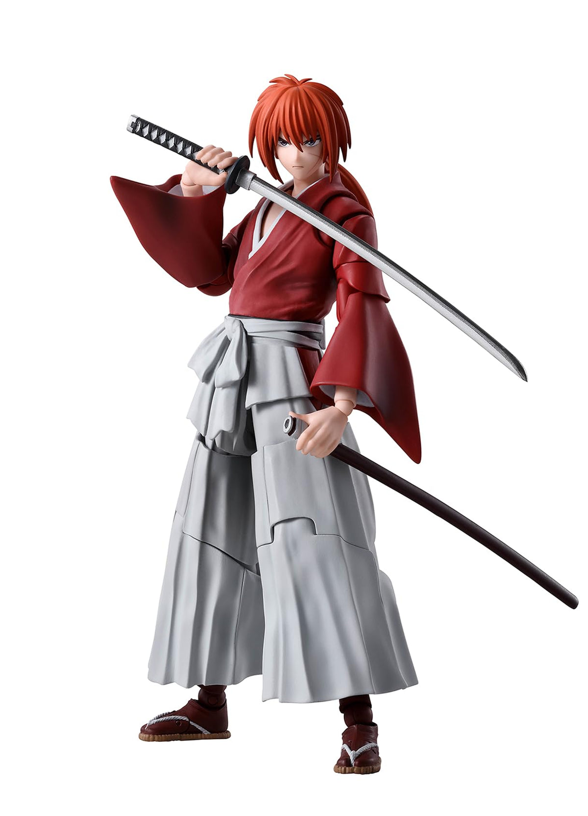 Tamashii Nations Kenshin Himura main figure for dramatic posing and display.