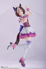 TAMASHII NATIONS S.H. Figuarts Special Week soft-skirt detail enables flexible movement.