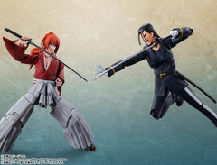 Tamashii Nations S.H.Figuarts Hajime Saito display with Kenshin Himura for expanded storytelling