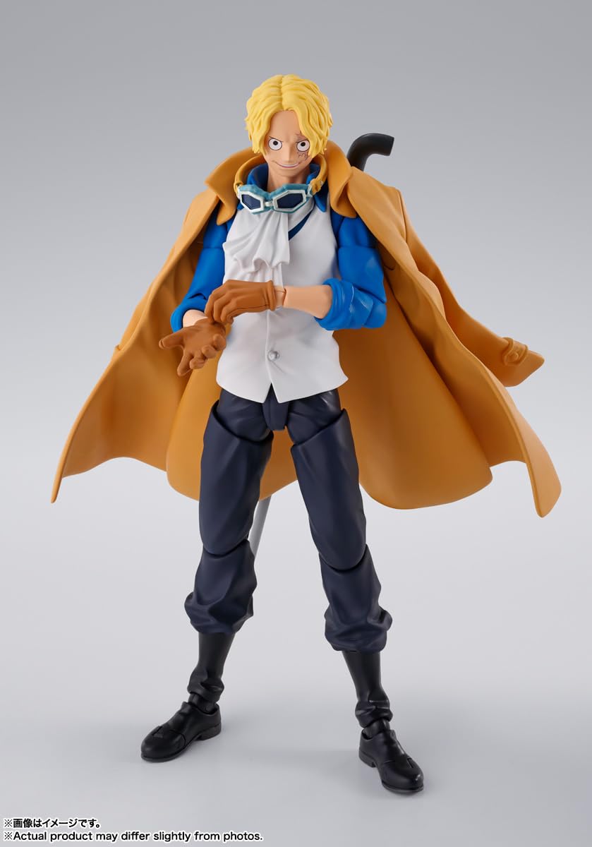 S.H.Figuarts Sabo facial and wrist parts enable versatile expressions.