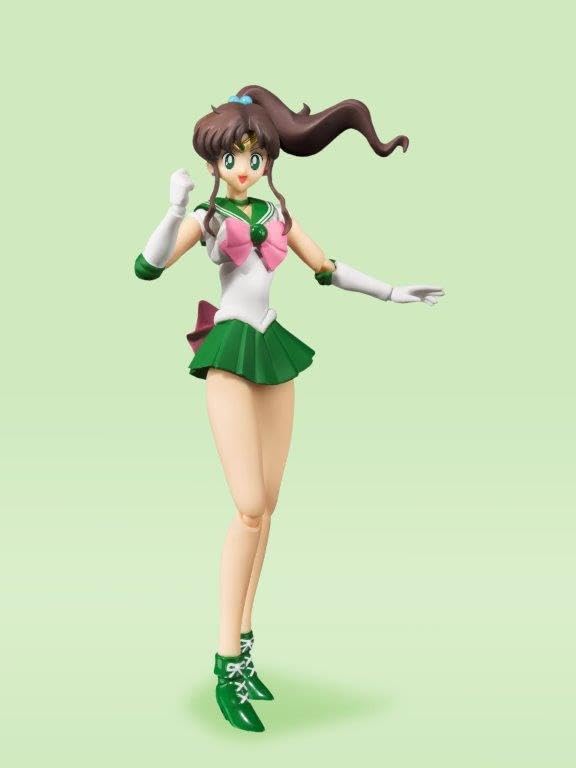 TAMASHII NATIONS Sailor Jupiter Animation Color Edition packaging box confirms official licensing.