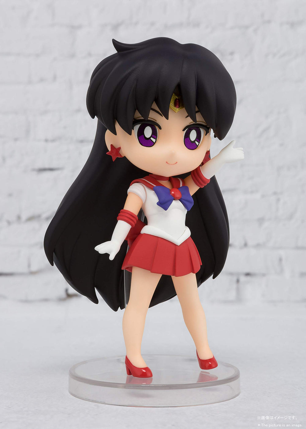 Tamashii Nations Sailor Mars mini stand for stable display.