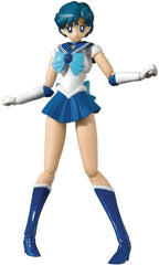 Tamashii Nations Sailor Mercury Animation Color Edition figure in pose; ideal for shelf display and collection