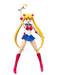 Tamashii Nations Sailor Moon Animation Color Edition figure ready for dynamic display poses.