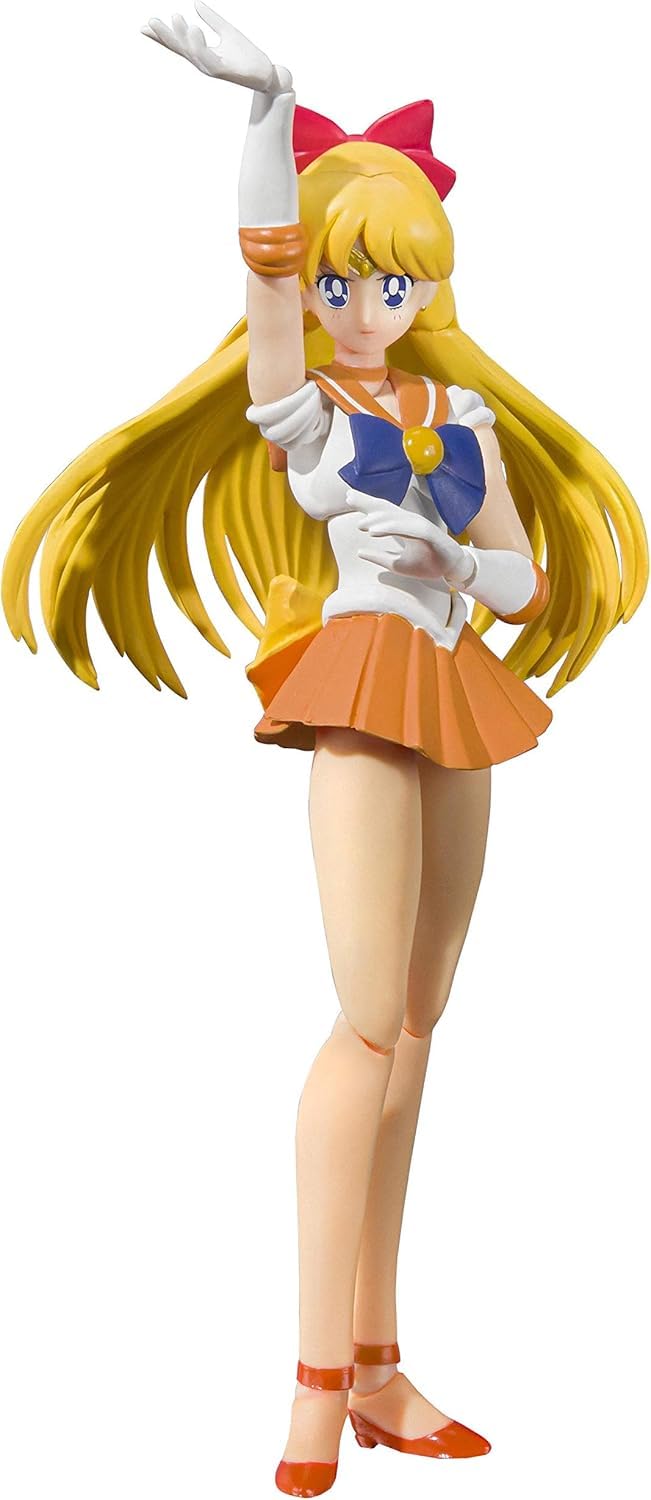 Tamashii Nations Sailor Venus Animation Color Edition figure ready for display.