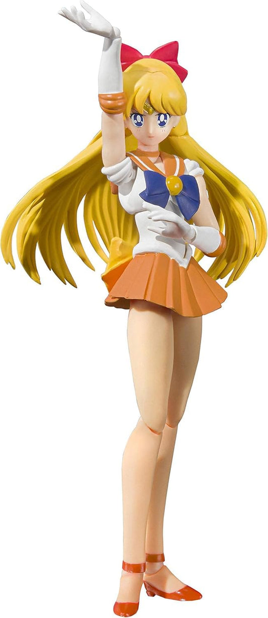 Tamashii Nations Sailor Venus Animation Color Edition figure ready for display.