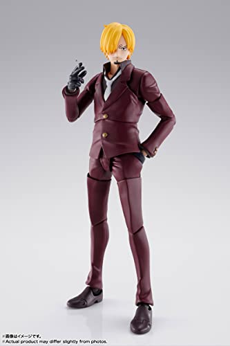 TAMASHII NATIONS Sanji with Diable Jambe parts enables energetic posing and dramatic scenes.
