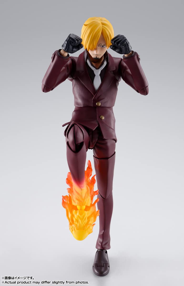 TAMASHII NATIONS Sanji set contents for complete display and customization.
