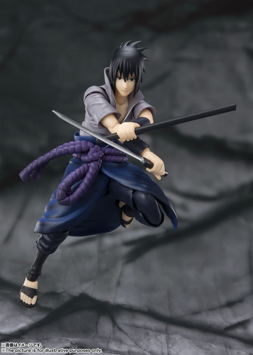 Tamashii Nations Sasuke Uchiha S.H.Figuarts half-drawn sword for dramatic posing