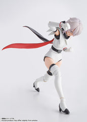 TAMASHII NATIONS SHY figure articulation range for action posing.