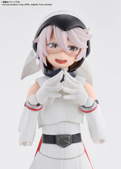TAMASHII NATIONS SHY figure optional hair part for varied looks.