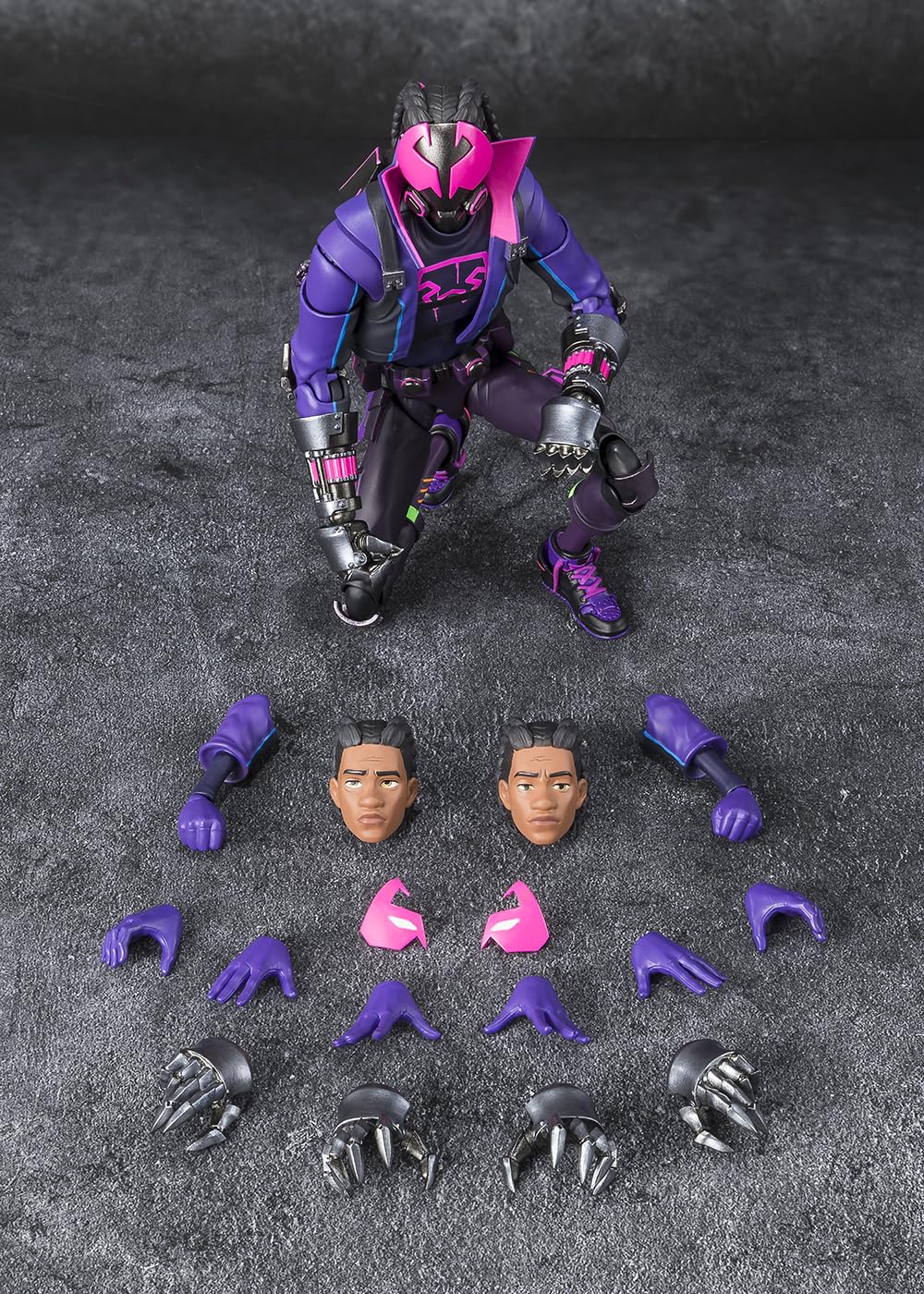 Wrist parts assortment for Miles Morales S.H.Figuarts figure versatility