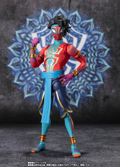 Tamashii Nations Spider-Man India S.H.Figuarts interchangeable hands for expressive gestures.