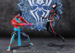 Tamashii Nations Spider-Man India S.H.Figuarts vivid suit texture and detail.