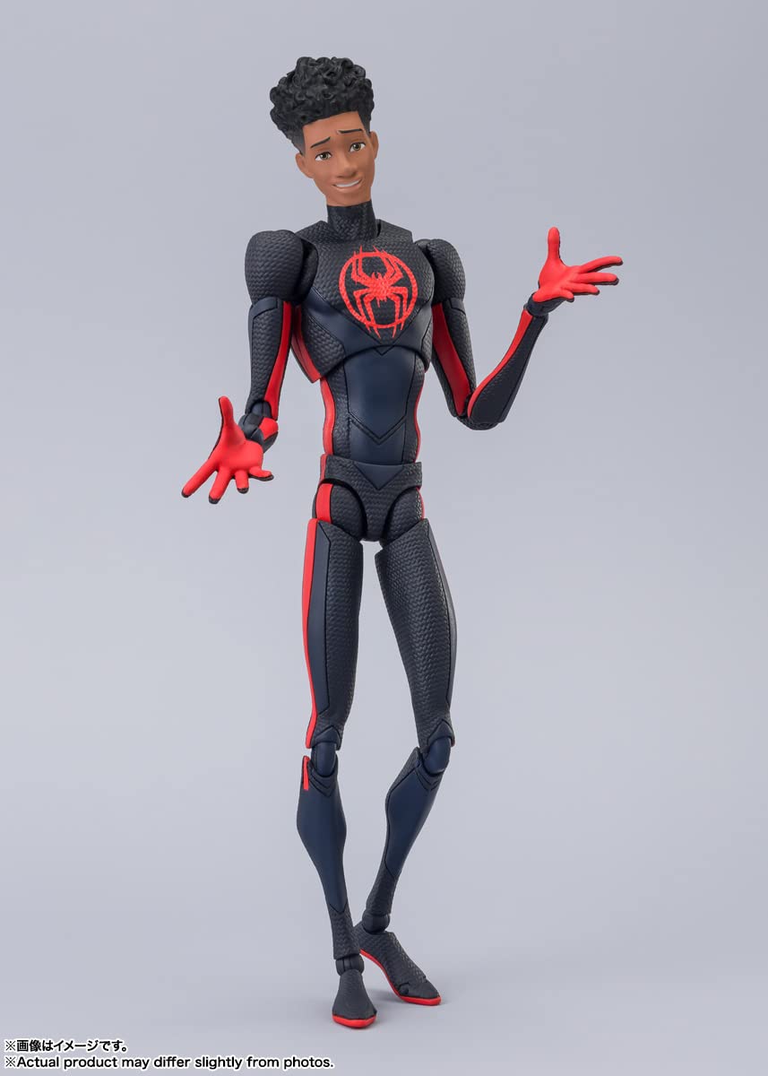 Miles Morales figure with medium web for mid-range action poses