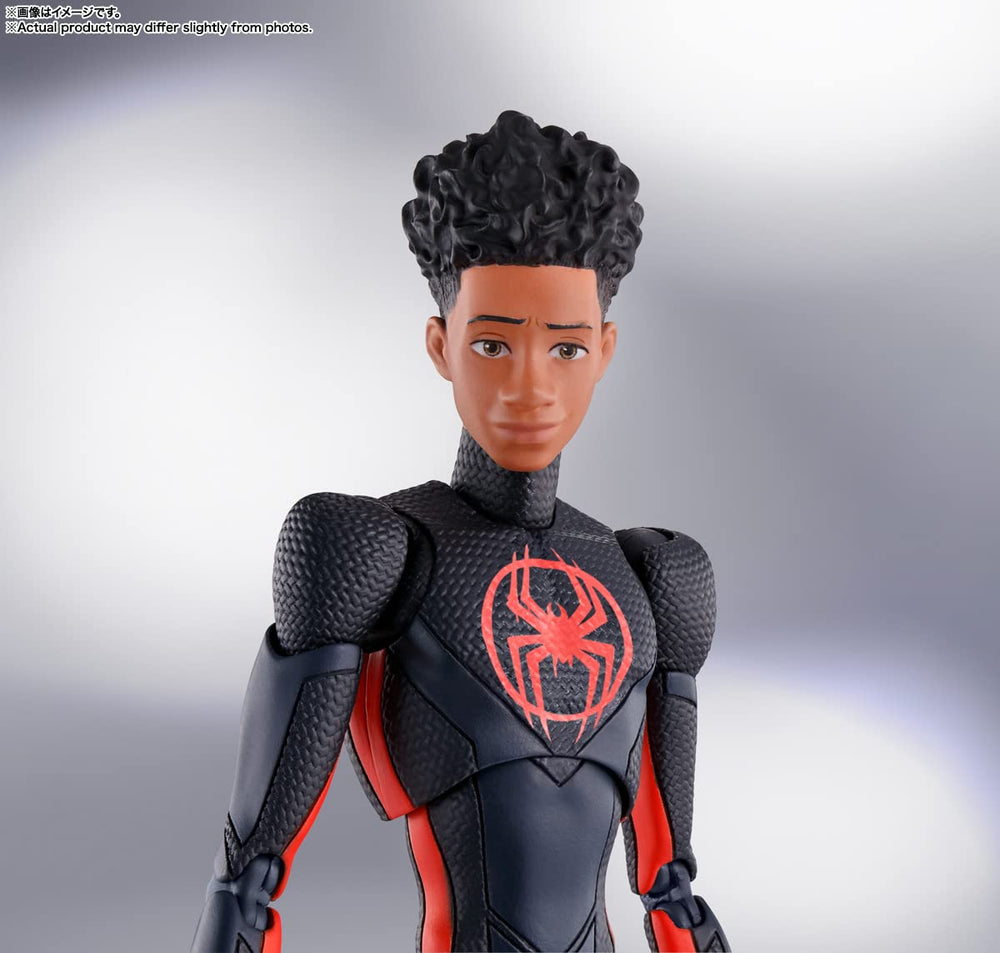 Miles Morales figure with short web accessory for quick action moments