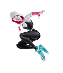 Tamashii Nations Spider-Gwen unmasked head for expressive display poses.