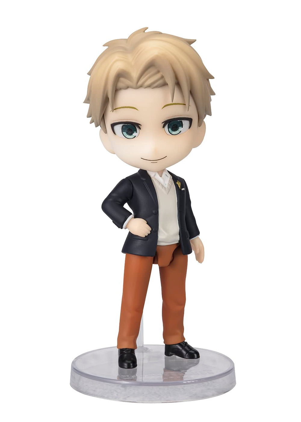 Tamashii Nations Spy x Family Loid Forger figure with lifelike eyes for desk display