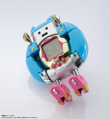 TAMASHII NATIONS Tamagotchi UFO-to-robot transformation in progress