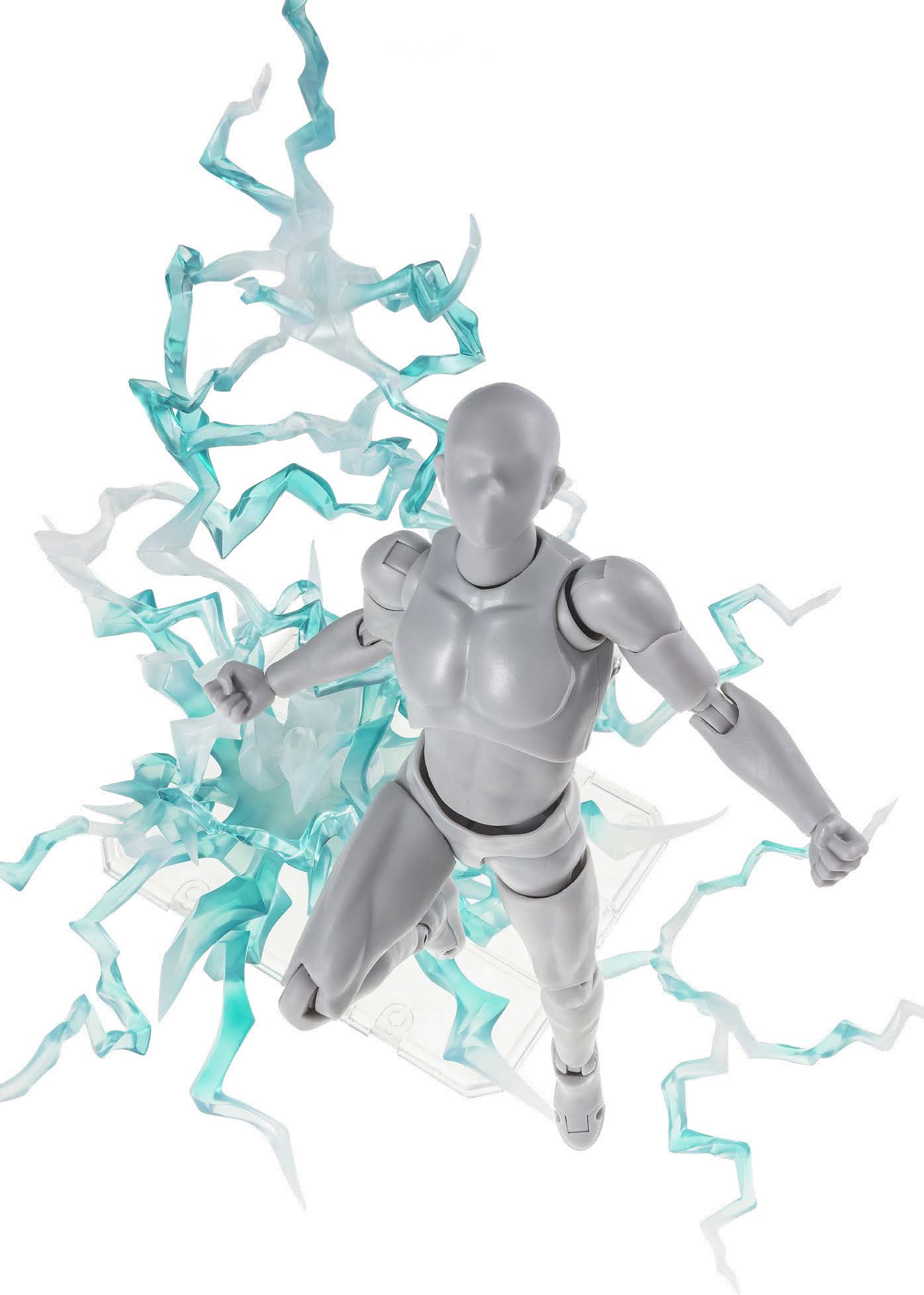TAMASHII NATIONS Thunder Green Ver bolt segments for dramatic figure displays.