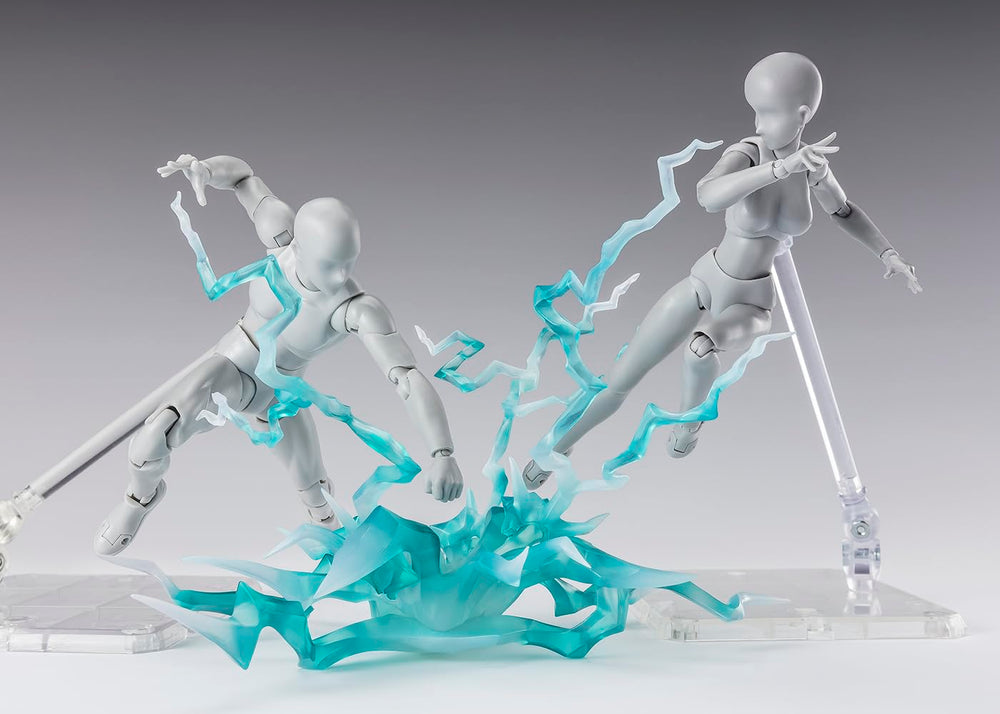 TAMASHII NATIONS Thunder Green Ver unpacked box showing six parts.