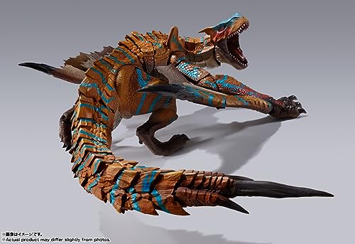 Tamashii Nations Tigrex angry mode right arm supports balanced action poses.