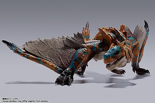Tamashii Nations Tigrex angry mode head adds fierce expression for dramatic displays.
