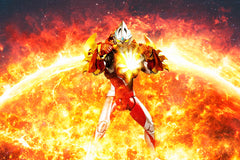 TAMASHII NATIONS Solis Armor wrist parts enhance articulation.