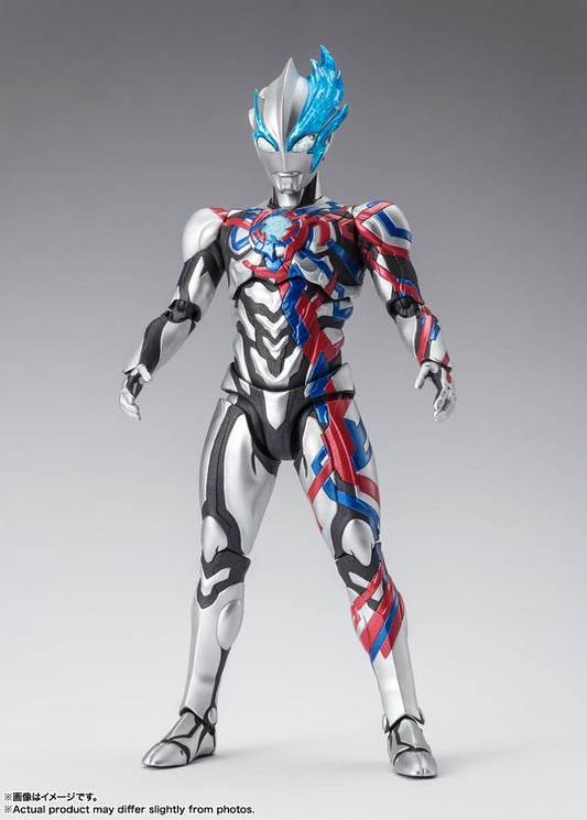 Ultraman Blazar articulation enables dynamic posing for action dioramas.