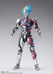 Ultraman Blazar articulation enables dynamic posing for action dioramas.